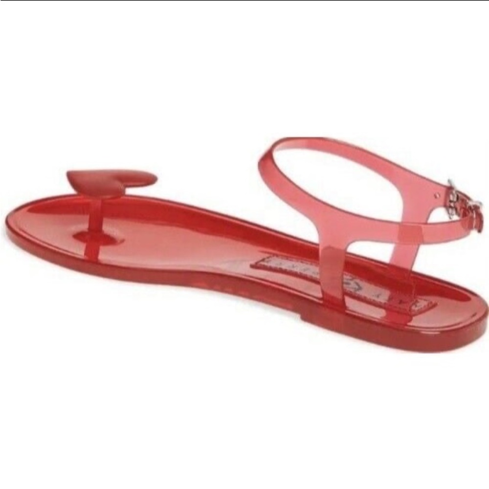 Thong red sandals